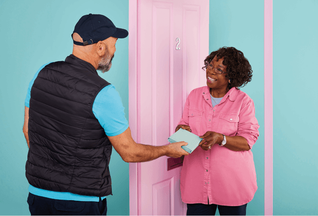 Patient having their medication delivered to their door for free